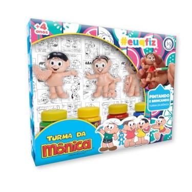 Imagem de Kit Pintando e Brincando Turma da Mônica, #euqfiz, i9 Brinquedos, Multicor, Único, BRI0148