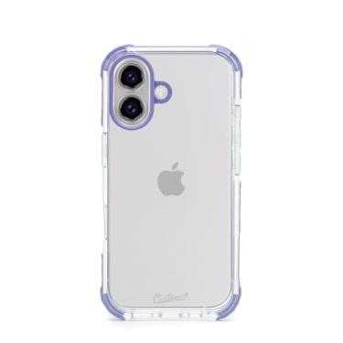 Imagem de Customic Capinha Case Capa para Celular iPhone 16 (6.1"), Impactor Ultra Anti Impacto Proteção Militar 3 metros contra quedas, Antiamarelamento, Transparente, Lilás