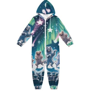 Imagem de Macacão infantil unissex para cães dançantes, moletom macio com capuz para crianças, meninas, meninos de 5 a 6 anos, Cães dançantes, 9-11 Years