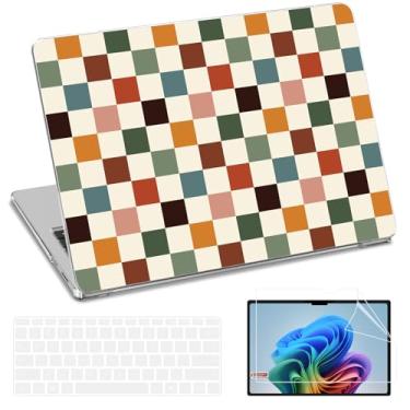 Imagem de AKIT Compatível com Microsoft Surface Laptop 7 de 15 polegadas, capa sensível ao toque modelo 2037, capa dura durável e resistente a arranhões com estampa fofa + capa de teclado + protetor de tela