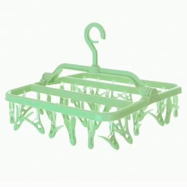 Imagem de Varal Calcinha Meia Cueca Peça Com Prendedores(VERDE)