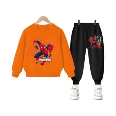 Imagem de Conjunto De Moletom E Calça Com Capuz Do Homem-Aranha Da Disney Para M