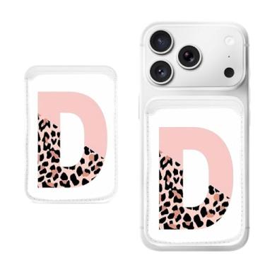 Imagem de Suporte magnético para iPhone, carteira fina de couro PU, capa para cartão, capa traseira para cartão, acessório de telefone fofo