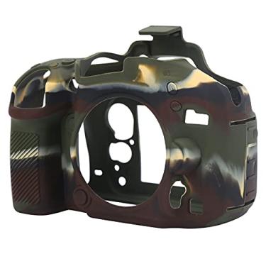 Imagem de GLOGLOW Estojo para Dispositivo Eletrônico Portátil Capa Protetora de Câmera de Silicone para D600 D610, Capa Leve, Resistente a Arranhões, Toque Macio, Fácil Limpeza para D600 D610, (Camuflar)