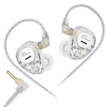 Imagem de KZ Taurus in Ear Monitor, Fones de ouvido com estrutura de driver dinâmico duplo horizontal, fones de ouvido para jogos, som nítido KZ IEM, fones de ouvido estéreo de alta fidelidade IEM com cabo