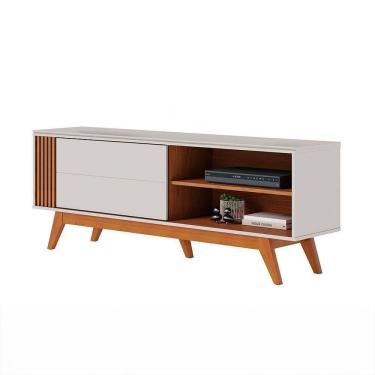 Imagem de Bancada Otawa 160cm 1 Porta De Correr - Ssx Multicoisas Cor Off White Matte/freijo