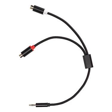 Imagem de aqxreight Cabo Macho de 3,5 Mm para 2 Fêmea HiFi Banhado a Ouro Plugue de Transmissão de 2 Vias Cabo de Som Estéreo Adaptador Y para Smartphone Qualidade Efetivamente HiFi Trança de Interferência