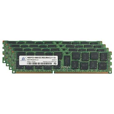 Imagem de Adamanta Atualização de memória de servidor de 64 GB (4 x 16 GB) para computador Quanta QCT Stratos S210-X22RQ DDR3 1333 PC3-10600 ECC registrado 2Rx4 CL9 1,5v RAM