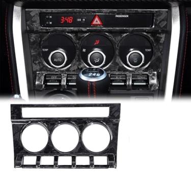 Imagem de FINMOKAL Painel central de fibra de carbono forjado, ar-condicionado, painel de CD, acabamento interno do carro, compatível com Subaru BRZ/Toyota 86 2017-2020