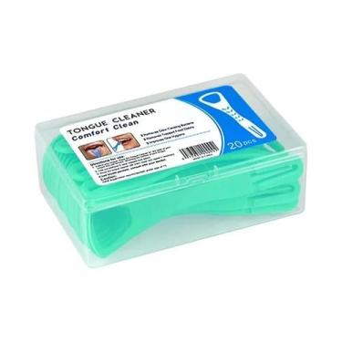 Imagem de Raspador De Língua Dobrável De Dupla Face Com Palito 20pcs Ferramentas