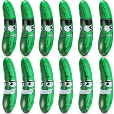Imagem de Jexine 12 peças infláveis de 50,8 cm, pepino, boia de piscina, presentes infláveis, para decoração de festa de verão