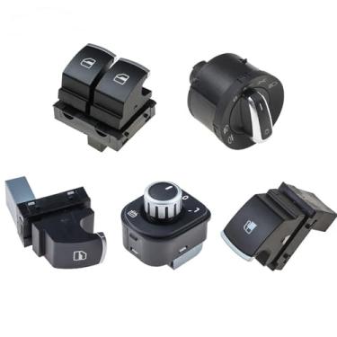 Imagem de Interruptor de janela de espelho de farol OEM 5ND959855 5K3959857 5ND959565B 1KD959833 5ND941431B (Cor: 5PCS)
