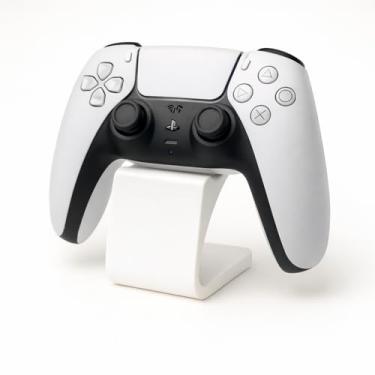 Imagem de Suporte Universal para Controle de Jogos, Base de Mesa Decorativa em Plástico, Gamer, Ps5, Ps4, Xbox, Pc, Notebook, Nintendo Switch, Joystick, Manete, Videogame, Console (Branco)