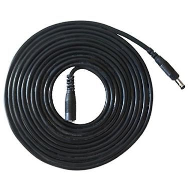 Imagem de Liwinting Cabo de extensão adaptador de alimentação CC, cabo de extensão de plugue adaptador de alimentação CC de 3,5 mm x 1,35 mm macho para fêmea para câmera de segurança CCTV, etc., 10 m, preto