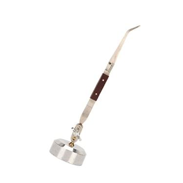 Imagem de KIMISS Pinça de Terceira Mão Com Rotação de 360° e Ponta Curva para Reparo de Joias, Soldagem e Soldagem – Design de Travamento Cruzado Com Isolamento Térmico Com Base