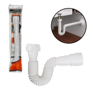 Imagem de Sifão Universal Sanfonado Tubo Extensivo e Flexível P Pia - BESTFER