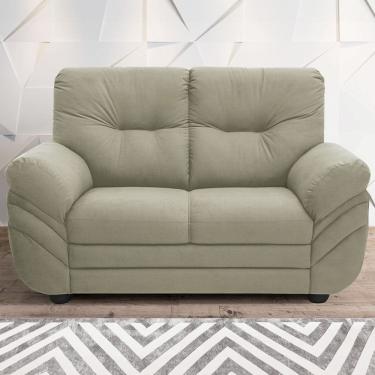 Imagem de Sofá 2 Lugares Linoforte Francis Com Almofadas Fixas Cappuccino