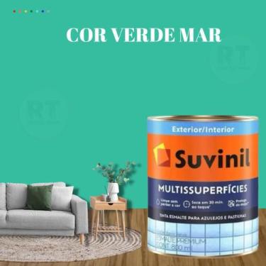 Imagem de Tinta Epóxi Suvinil Multissuperfícies Antimofo Base Água Cor Verde Lav