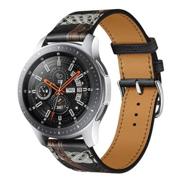 Imagem de BKUANE Pulseira de couro esportiva para Huawei Watch 3/4Pro/5 para Huawei Watch GT 46 mm/GT2E/GT3 de 46 mm, acessórios de substituição, 22mm, Ágata