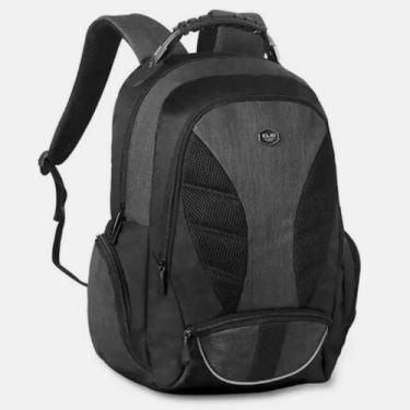 Imagem de Mochila Executiva de Costas Escolar Cabo de Aço Reforçada, Cinza