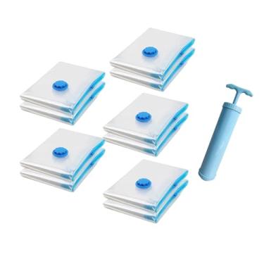 Imagem de Ｂｅｓｇａ Saco de armazenamento a vácuo com vedação, leve e compacto, ideal para viagens, ideal para guardar cobertores, roupas e outros itens essenciais, 10 Peças