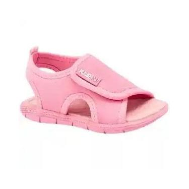 Imagem de Papete Sandália Infantil Klin Tic Tac Tira Autocolante Rosa -, Rosa, 2