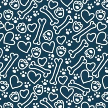 Imagem de Cama para Cachorro Ortopédica Impermeável M e G | Caminha Pet Box com Espuma D23, Base de Madeira e Capa Lavável(OSSO AZUL,_Média)