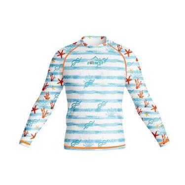 Imagem de Camiseta Manga Longa Infantil Moda Praia Uv 50 Verão - Everest Sport, 