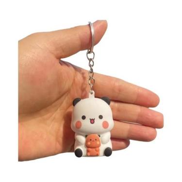 Imagem de Chaveiro De Urso Panda Yier Bubu Dudu Que Fala 'Eu Te Amo' Figura De A