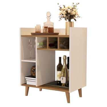 Imagem de Cantinho Do Café Dream Novo Classic Buffet Pés De Madeira Maciça Cor Off White (Brilhante) Freijó (Fosco)