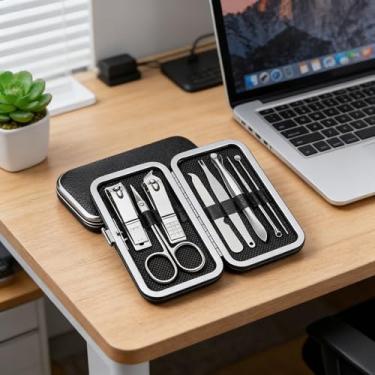 Imagem de 8 kits de ferramentas de faca de pedicure, removedor profissional de calos de pele morta de aço inoxidável, kit de cortador de unhas, faca de unha encravada, faca raspadora de pés para remover a pele