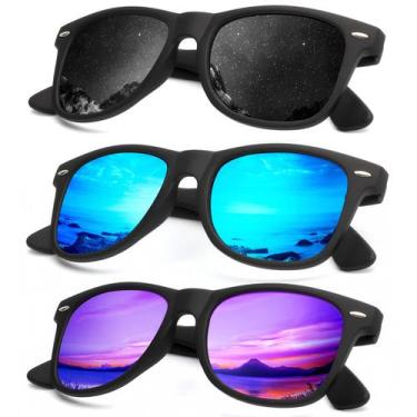 Imagem de Óculos de sol KALIYADI com acabamento fosco polarizado com bloqueio UV