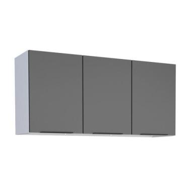 Imagem de Armário Aéreo de Cozinha em Aço Preto 115cm Jupiter Cozimax