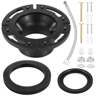Imagem de UKQRRTC Kit de vedação de flange de vaso sanitário RV de 7,6 cm, compatível com vasos sanitários RV série 300/310/320, inclui vedação esférica embutida (385311658) e junta de base (385311652)
