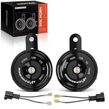 Imagem de A-Premium Buzina de disco elétrico de 2 peças compatíveis com Ford Focus 2012-2018, Edge 2008-2014, Mustang 1994-2025, Fiesta 2008-2017, Mondeo 2001-2007 e Chevrolet Camaro 2010-2024, Spark 2011-2015