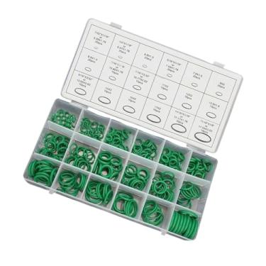 Imagem de Zeathery Arruela de vedação de vedação de carro de 270 peças, kit de conjunto sortido de anel O, arruela de vedação de compressor resistente ao calor à prova d'água de borracha, universal para a