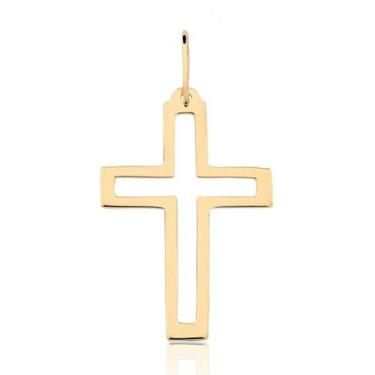 Imagem de Pingente Cruz Religioso Em Ouro 10k P99 - MAEHLER Arte Em Joias, Doura