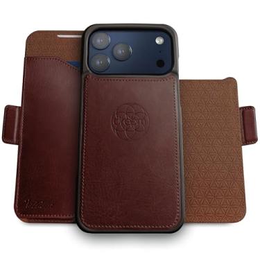 Imagem de Dreem for iPhone 17 Pro Case Wallet, Revolutionary Phone Stand, Vegan Leather, MagSafe-Fit, Magnetic Detachable Flip Cover, RFID Blocking Card Holder, Gift-Box [Fibonacci:Coffee]