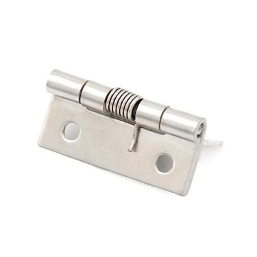 Imagem de 4 furos de montagem caixa de joias janela armário conserto móveis estante aço inoxidável dobradiças porta conector durável casa 2 peças