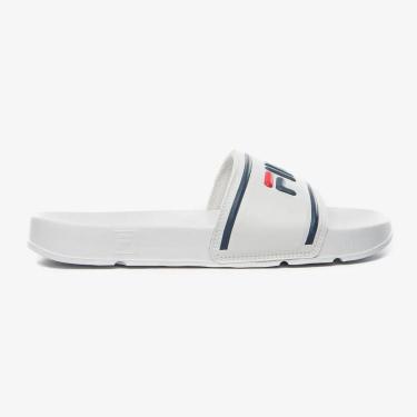 Imagem de Chinelo Slide Fila Drifter Stripes Masculino Branco-Masculino