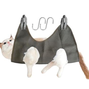 Imagem de Cão Sling Para Grooming,Relaxamento Pet Grooming Sling Helper | Auxiliar de cuidados para relaxamento de animais de estimação respirável, rede de cuidados para animais de estimação ajustável para rela
