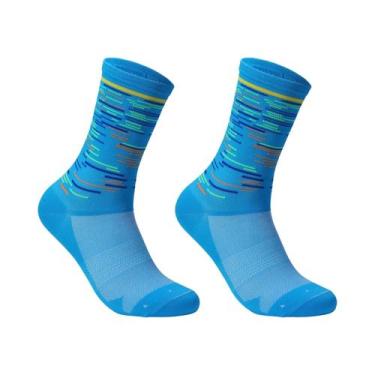 Imagem de Meias Esportivas Unissex Para Atividades Ao Ar Livre Ciclismo Corrida 