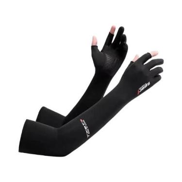 Imagem de Luvas Unissex Respiráveis De Manga Longa Com Proteção Solar Para Cicli