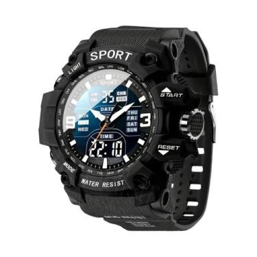 Imagem de Relógio Esportivo Tático Unissex Com Mostrador Grande, À Prova d'Água,
