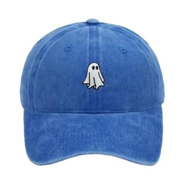 Imagem de Boné De Beisebol Bordado Com Padrão De Fantasma De Halloween Para Home