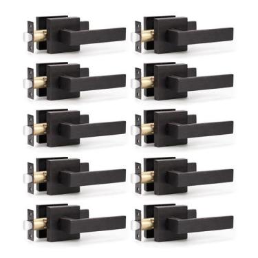 Imagem de Alavanca de porta, alavanca de passagem, KNOBWELL Premium, bronze poli