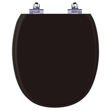 Imagem de Assento Sanitário Laqueado Soft Close Ascot Preto Para Vaso Ideal Standard