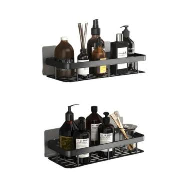 Imagem de Prateleira De Canto Para Banheiro, Suporte Retangular De Parede Para T