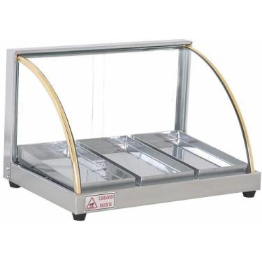 Imagem de Estufa Vitrine 3 Bandejas W3B Titã, 220V, Cinza