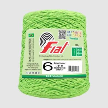 Imagem de Kit 6 Barbantes Fial Nº6 700 Gramas, 44 Verde Abacate